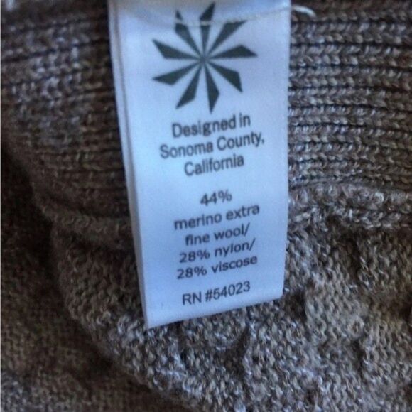 Athleta Merino Wool Blend Knit Sweater Pullover Tunic W/Side Splits - Picture 6 of 12